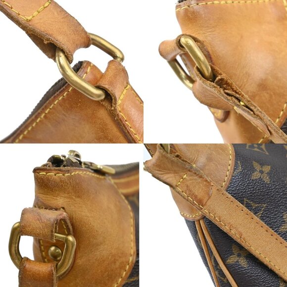 LOUIS VUITTON Odeon MM Shoulder Bag Monogram Leather Brown France M56389 83KB326 - Picture 9 of 16